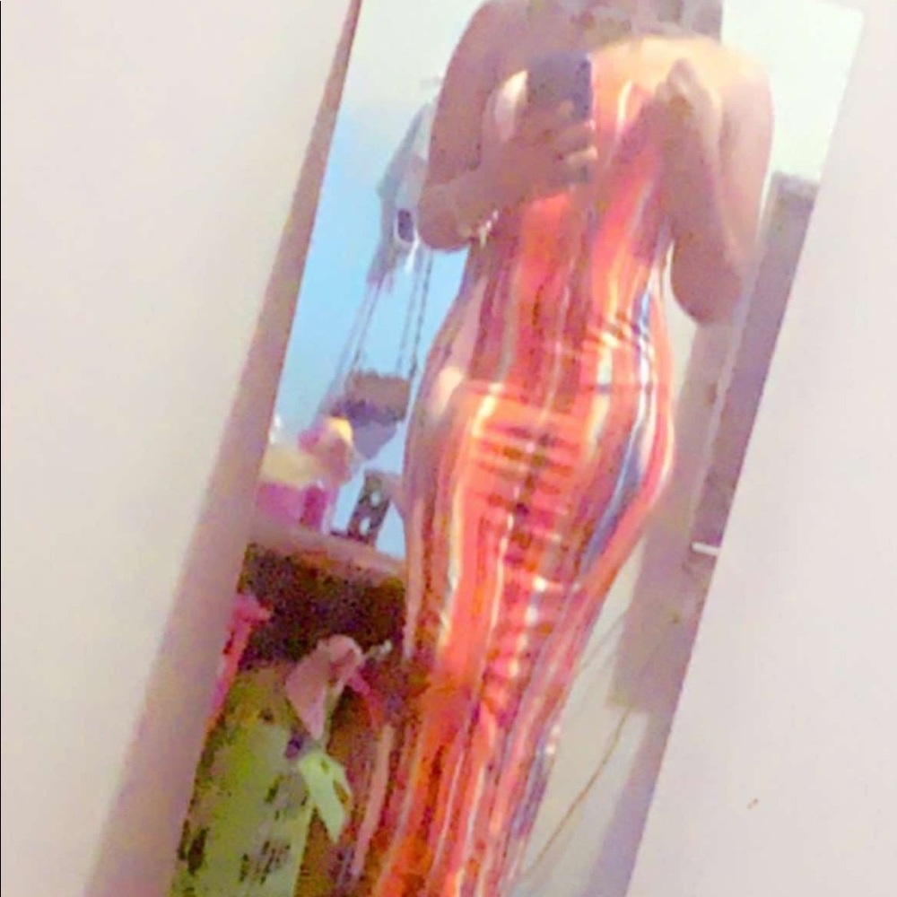 Colorful long dress